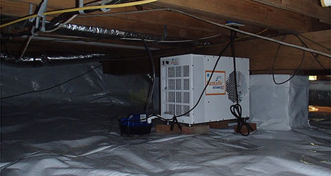 SantaFe Basements Dehumidifiers in Crawl Space